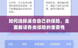 全面解读各类保险的重要性，如何选择适合自己的保险方案
