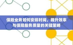 保险业务优化时间管理，提升效率与服务质量的关键策略