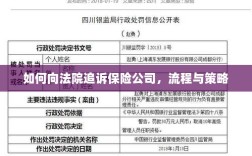 如何追诉保险公司？流程与策略详解