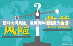 面对大病风险，如何选择适合的保险？