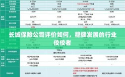 长城保险公司评价积极，行业稳健发展的佼佼者