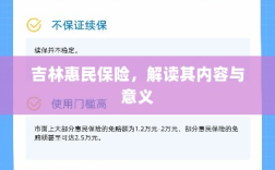 吉林惠民保险，内容解读与意义探究
