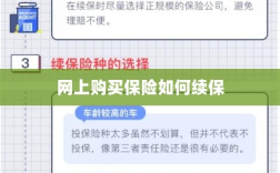 网上购买保险的续保指南