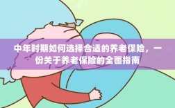中年时期如何选择养老保险，全面指南助你做出明智决策