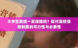 高校保险制度探讨，大学生统一买保险的可行性与必要性分析