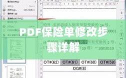 PDF保险单修改步骤指南
