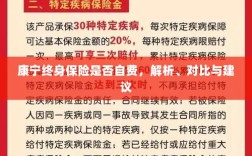 康宁终身保险自费问题解析与建议，深度对比与明智选择