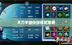 天刀手游伙伴搭配策略，最佳伙伴选择与搭配指南