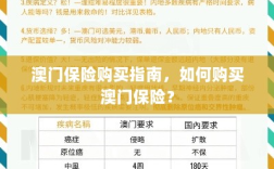 澳门保险购买指南，全面解析如何购买澳门保险产品
