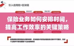 保险业务高效时间管理与策略安排指南