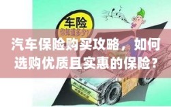 汽车保险购买指南，如何选购优质且实惠的汽车保险？