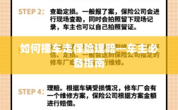 车主必备指南，撞车后的保险理赔流程详解
