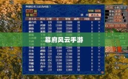 幕府风云手游，单机联机交织体验之旅