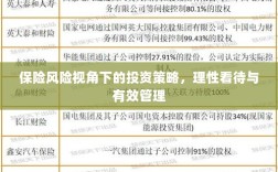 保险风险视角下的投资策略，理性看待与有效管理之道