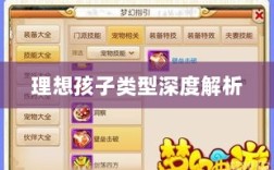 梦幻手游理想孩子类型深度解析