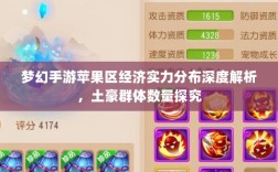 梦幻手游苹果区经济实力分布深度解析，土豪群体数量探究