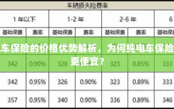 纯电车保险价格优势解析，为何相对传统汽车保险更便宜？