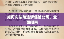 如何向法院追诉保险公司，全面指南解析