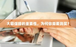 大额保险的重要性，为何你需要购买并深入了解？