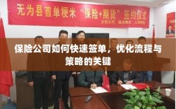 保险公司签单优化策略，流程重塑与快速签单之道