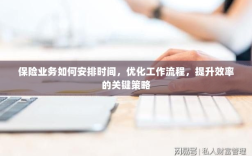 提升保险业务效率的关键策略，时间管理、工作流程优化与策略实施指南