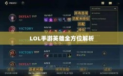 LOL手游英雄全方位解析，角色特色与技能概览