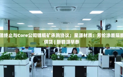 雅化集团终止锂精矿承购协议，星源材质芳纶涂覆隔膜实现小批量供货——新能源行业最新动态