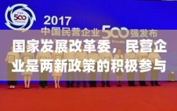 国家发展改革委，民营企业是两新政策的积极参与者与直接受益者