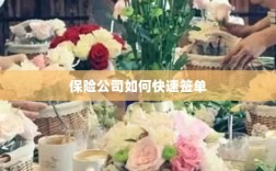 保险公司签单提速策略揭秘