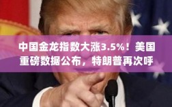 中国金龙指数飙升，美国重磅数据发布与股市动态，道指涨超500点，英伟达市值飙升，特朗普呼吁降息影响市场走势