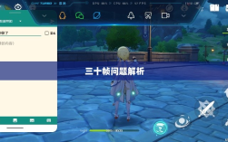 手游原神帧率问题解析，是否仅有三十帧？