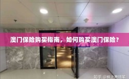 澳门保险购买指南，全面解析如何购买澳门保险产品