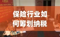 保险行业的纳税筹划策略与方案解析