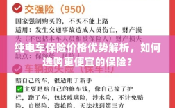纯电车保险价格优势解析，省钱选购指南