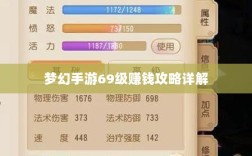 梦幻手游69级赚钱攻略详解