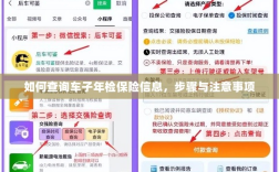 车辆年检保险信息查询指南，步骤与注意事项全解析