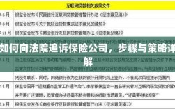 如何向法院追诉保险公司，详细步骤与策略指南