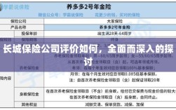 长城保险公司评价深度解析，全面探讨其表现与优势