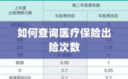 医疗保险出险次数查询攻略