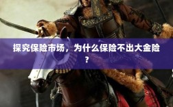 探究保险市场，为何缺乏大额保险金险种？