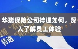 华瑞保险公司员工待遇与体验深度解析
