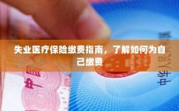 失业医疗保险缴费详解，如何为自己缴费的指南