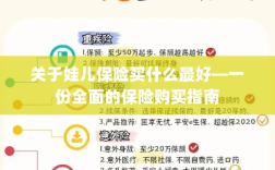 关于孩子保险购买指南，如何选择最佳保险方案