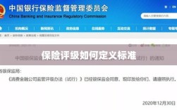 保险评级标准定义解析