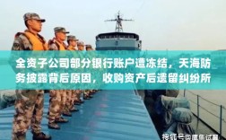 全资子公司部分银行账户遭冻结，天海防务披露背后原因，收购资产后遗留纠纷所致