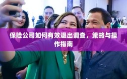 保险公司调查退出策略与操作指南，有效方法与步骤