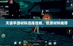 天谕手游材料选择攻略，优质材料推荐