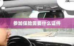 参加保险所需证件概览