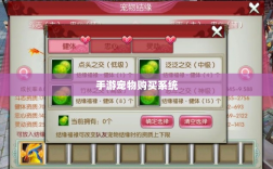 手游宠物购买系统，亲密伙伴之旅的启程点