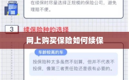 网上购买保险的续保指南